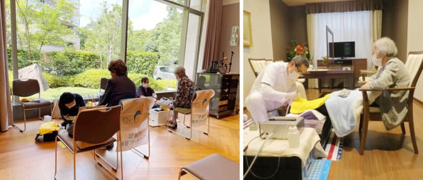 ご自宅・介護施設・グループホームへ出張訪問が可能。